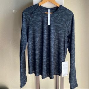 lululemon athletica Long Sleeve Camo Top - Black